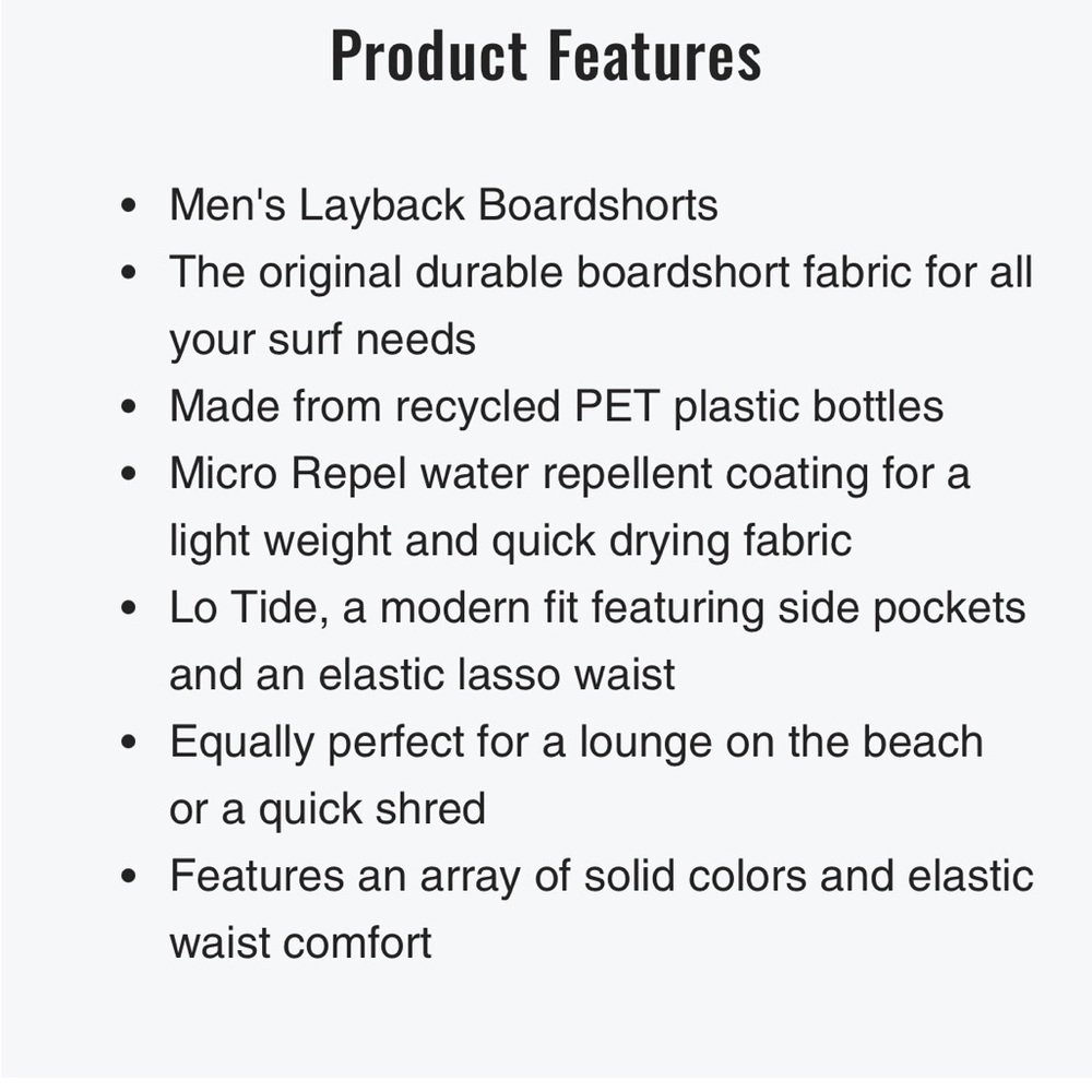 Billabong Layback Men's Blue Shorts - Picture 10 of 11